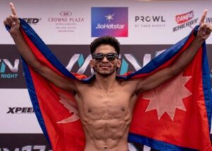 Rabindra Dhant during his Road to UFC journey